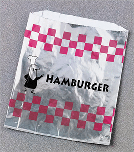 Hamburger aluminum wrap