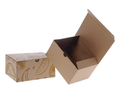 Brown paper meal box