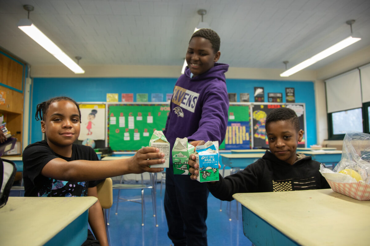 Local Dairy Farmers, NFL Players Visit Maryland, New York Schools ...