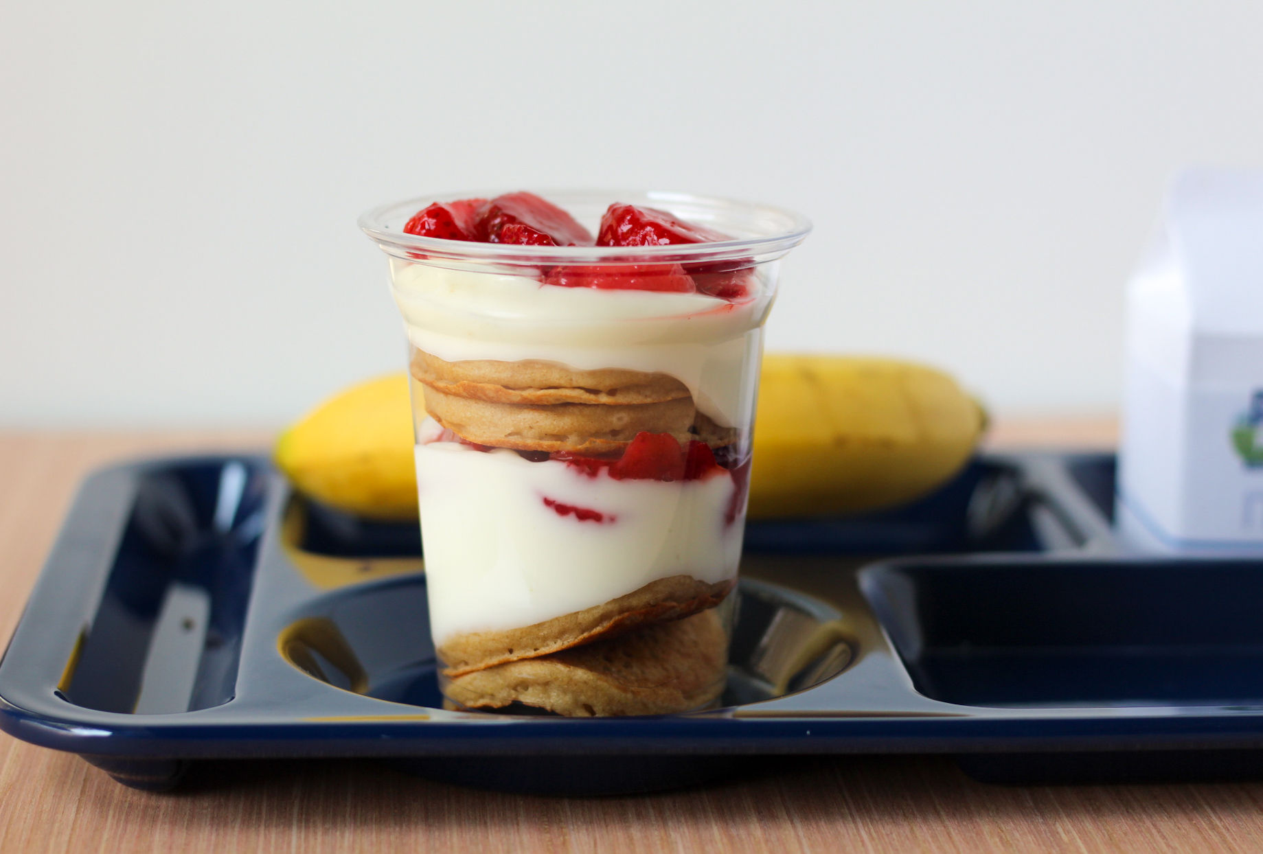 Strawberry Pancake Yogurt Parfait