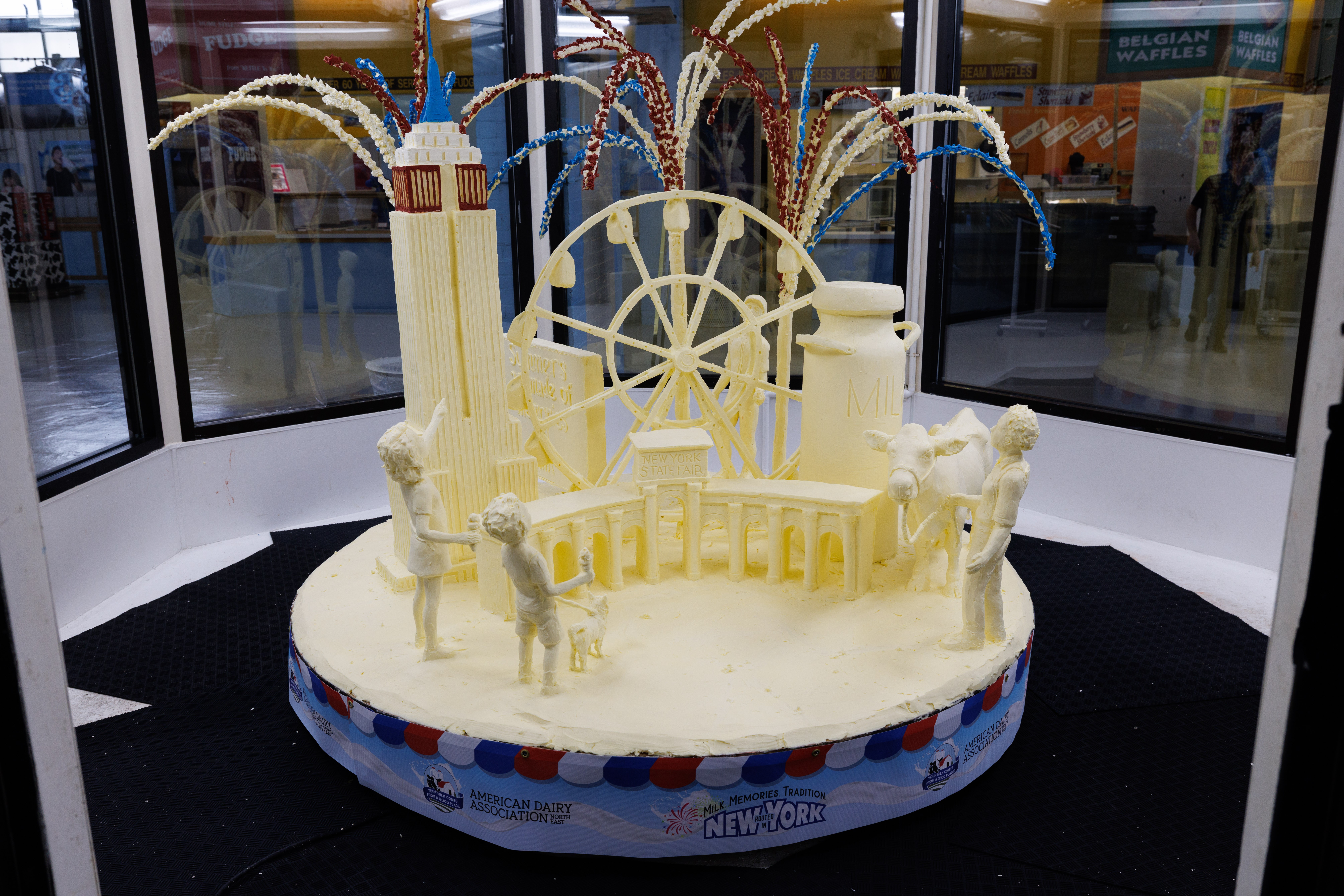 58th Annual New York State Fair Butter Sculpture Celebrates 250 Years of American Traditions, New York Style